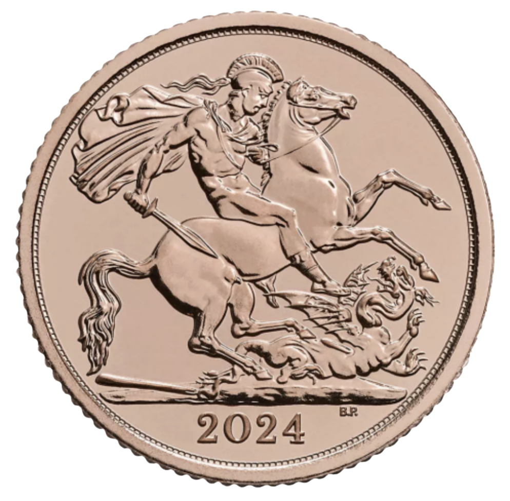 UK Libra (Sovereign) Carlos III 2024 Ouro