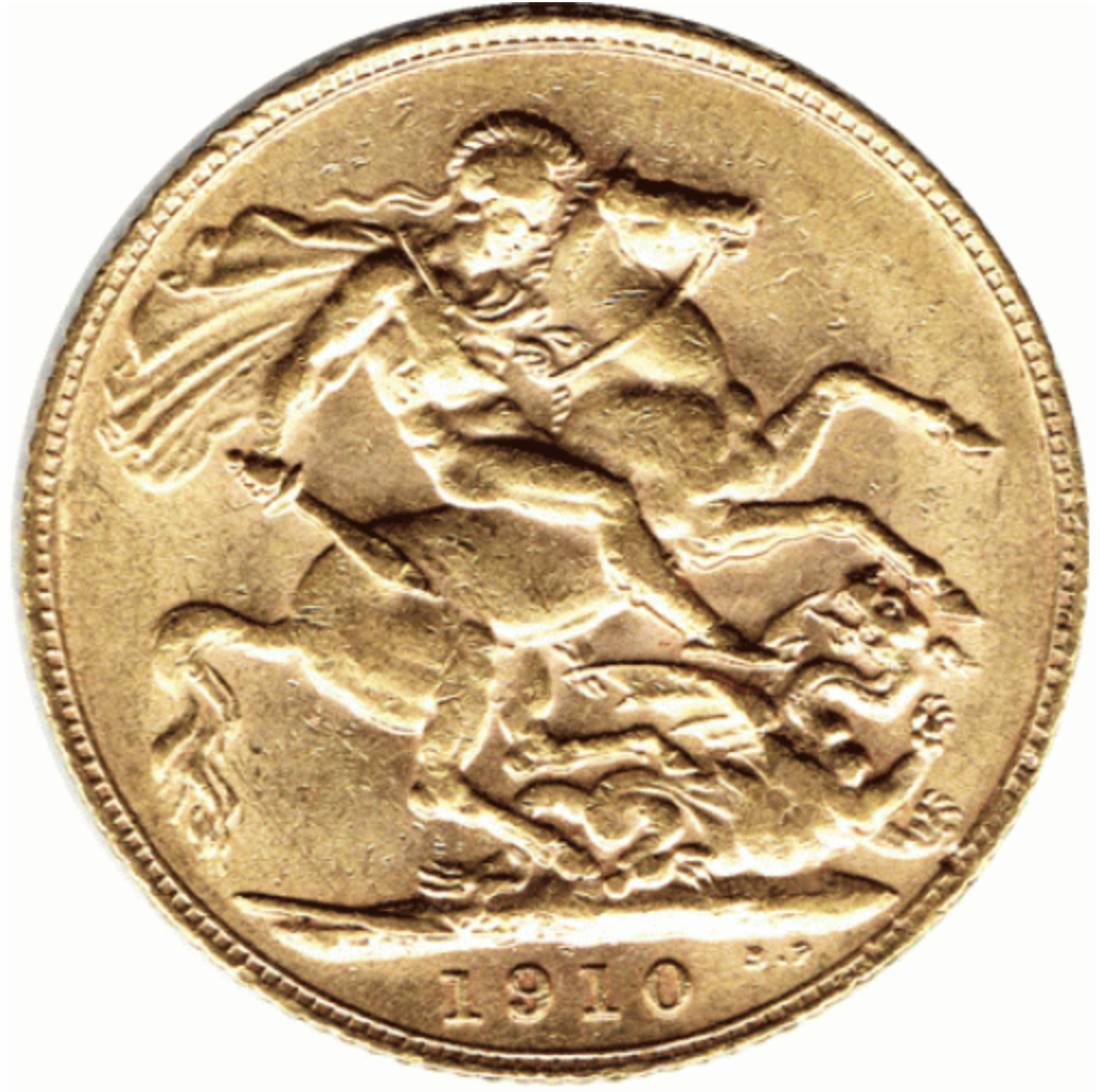 UK 1/2 Libra (Sovereign) Eduardo VII Ouro