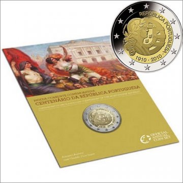 Portugal 2€ Centenário da República Portuguesa 2010 BNC