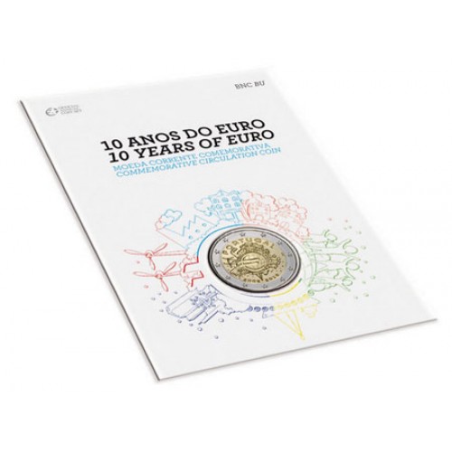 Portugal 2€ 10 anos do Euro 2012 BNC