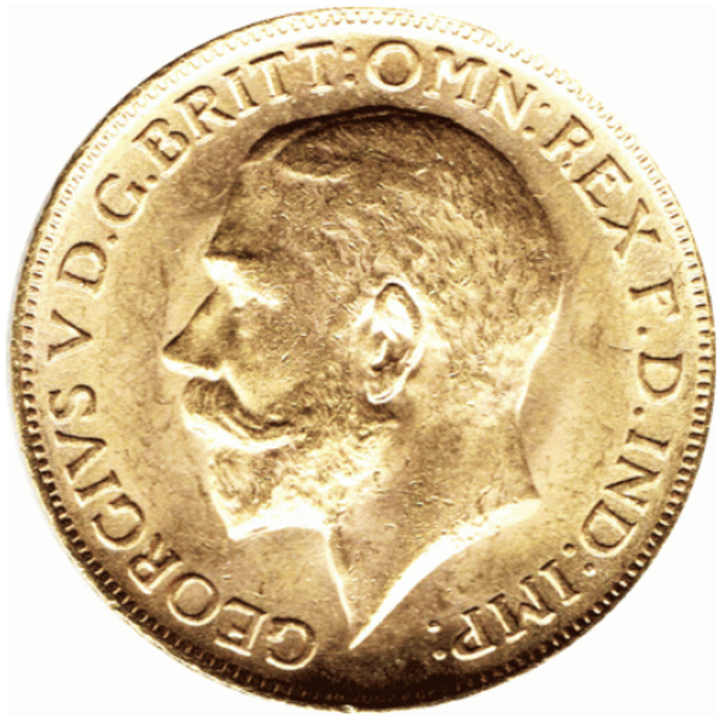 UK 1/2 Libra (Sovereign) Jorge V Ouro