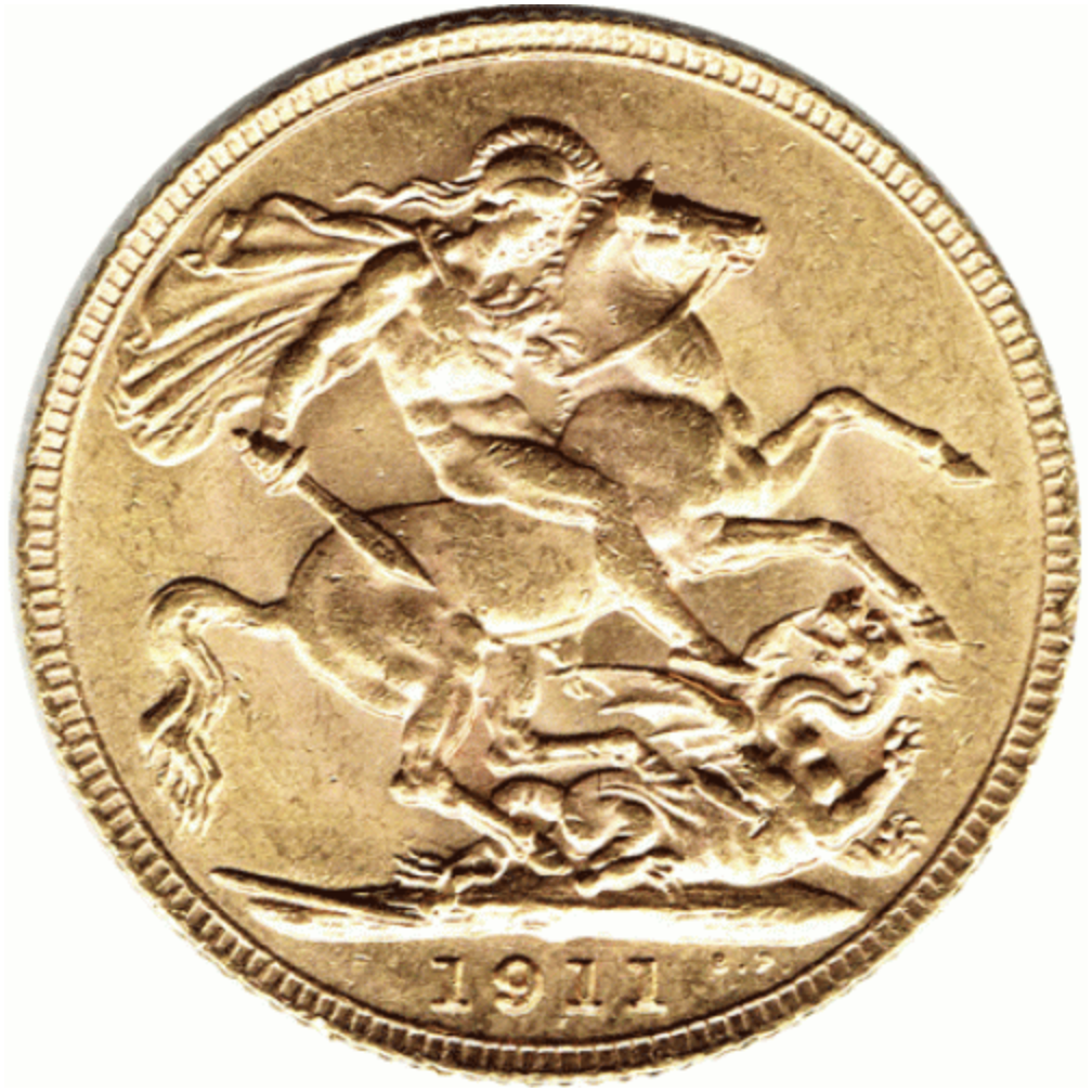 UK 1/2 Libra (Sovereign) Jorge V Ouro