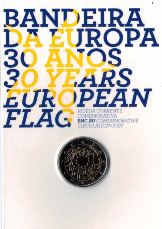 Portugal 2€ 30 anos da Bandeira 2015 BNC