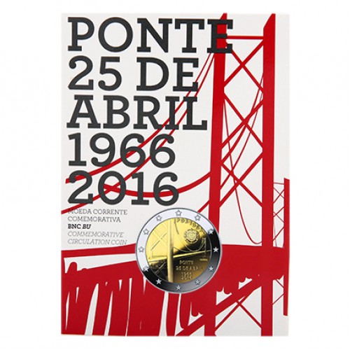 Portugal 2€ Ponte 25 Abril 2016 BNC