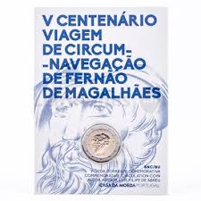 Portugal 2€ Viagem de Circum-Navegação de Fernão de Magalhães 2019 BNC