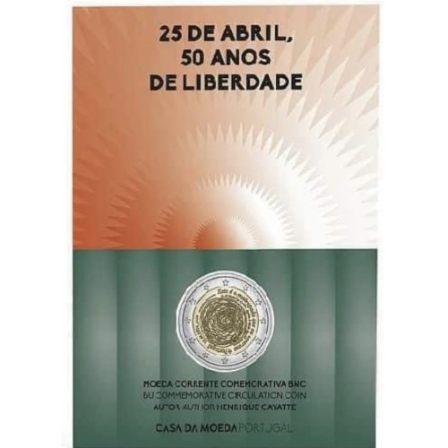 Portugal 2€ 50 anos do 25 de Abril 2024 BNC