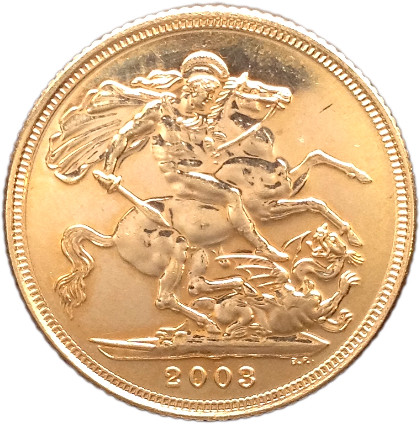 UK 1/2 Libra Elisabeth II 2003 Ouro