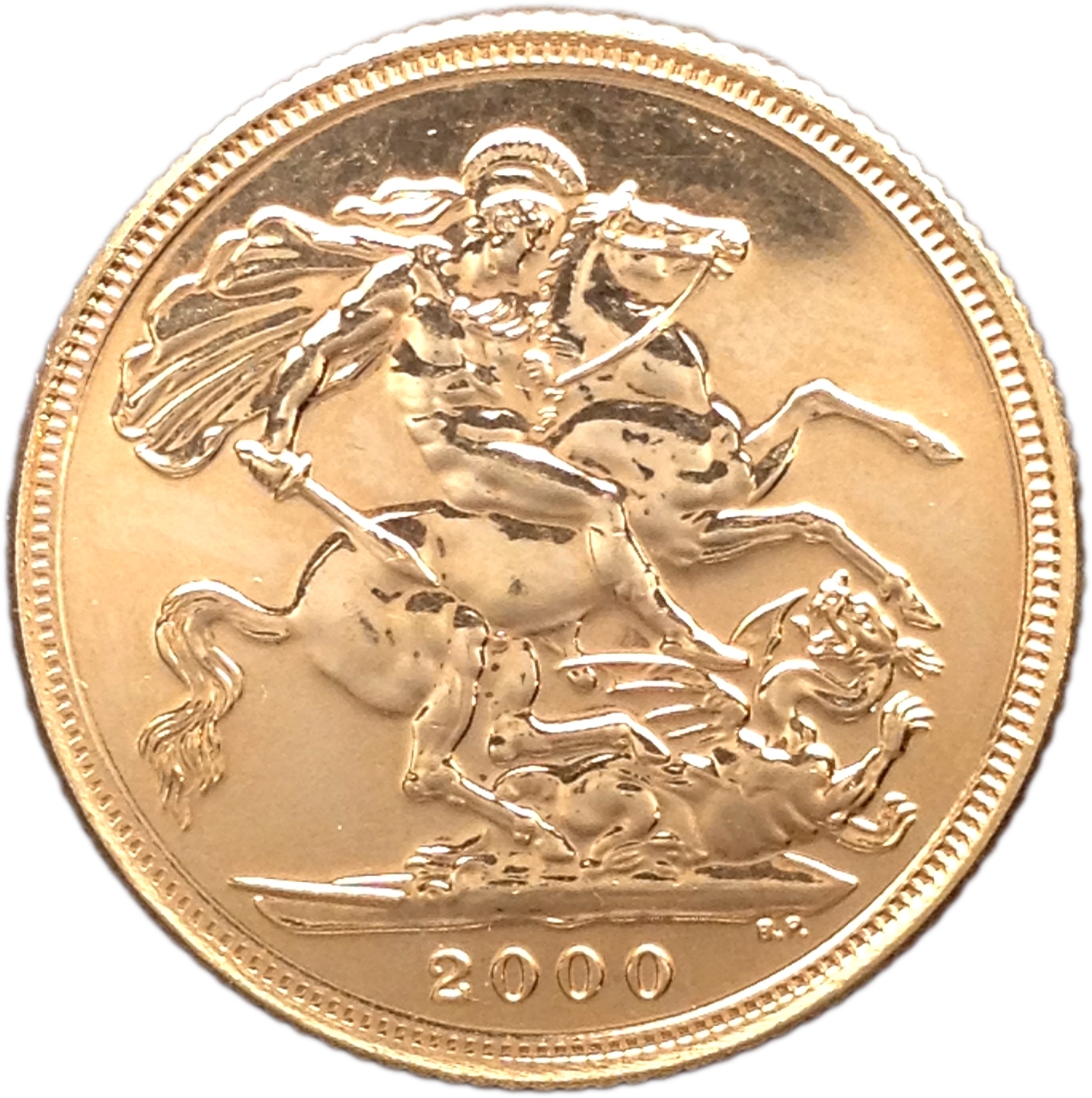 UK 1/2 Libra Elisabeth II 2000 Ouro