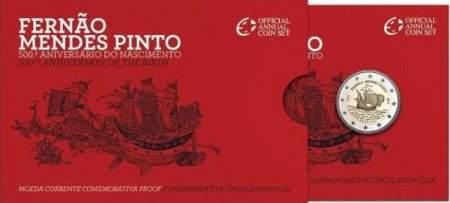 Portugal 2€ Fernão Mendes Pinto 2011 Proof