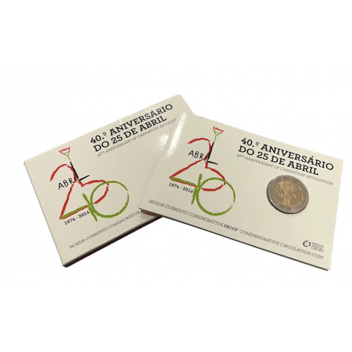 Portugal 2€ 40 anos do 25 de Abril 2014 Proof
