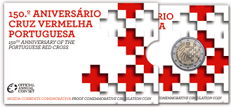 Portugal 2€ 150 Anos Cruz Vermelha Proof 2015