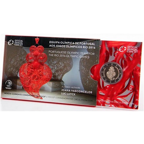 Portugal 2€ Equipa Olímpica 2016 Proof