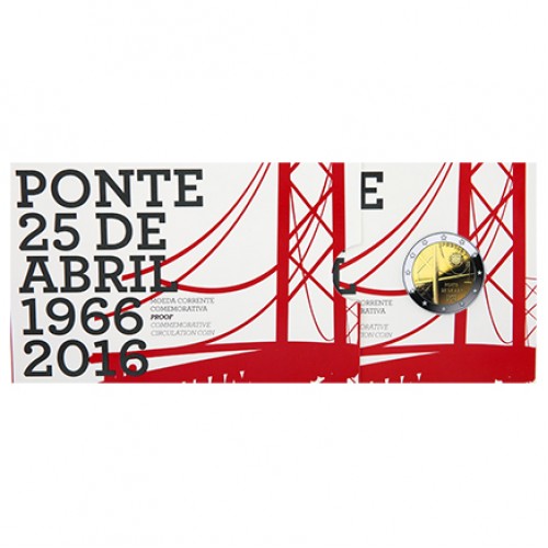 Portugal 2€ Ponte 25 de Abril 2016 Proof