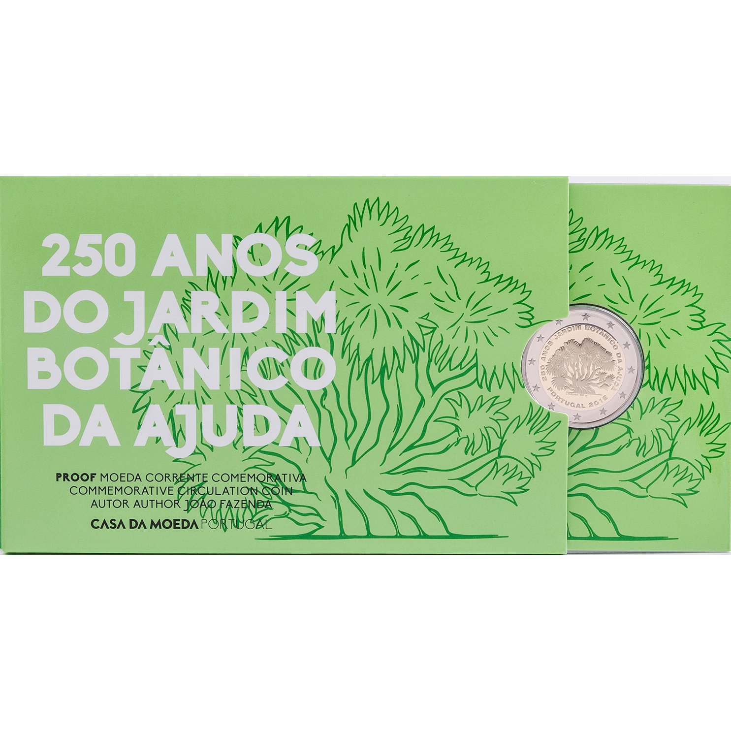 Portugal 2€ Jardim Botânico 2018 Proof