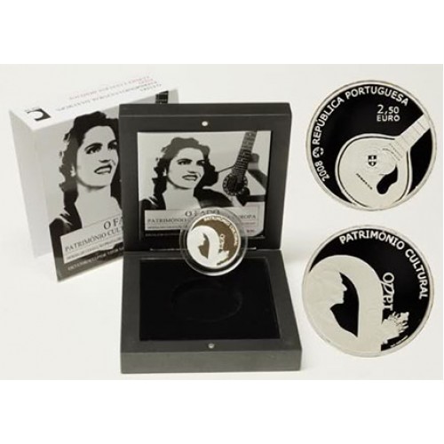 Portugal 2,50€ Fado 2008 Prata Proof