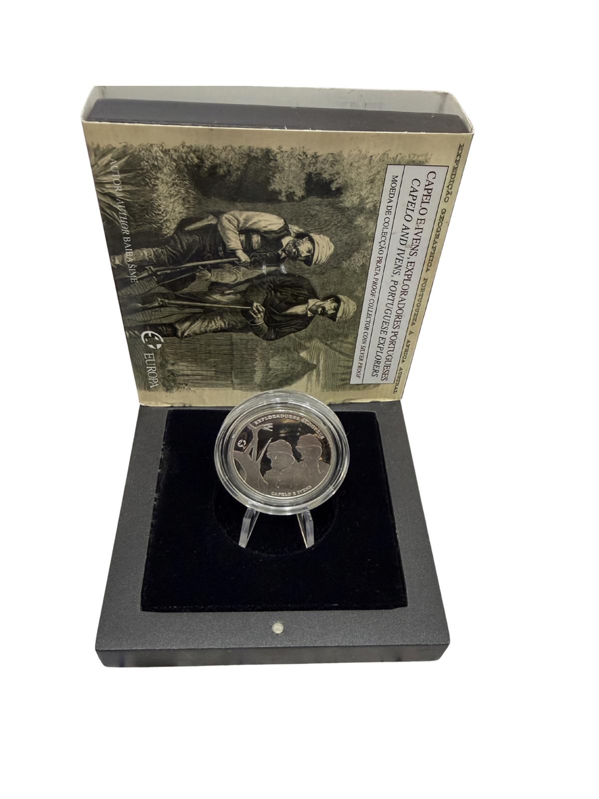 Portugal 2,50€ Exploradores Capelo e Ivens 2011 Prata Proof