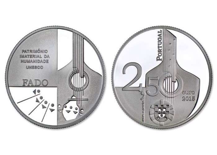 Portugal 2,50€ O Fado 2015 Prata Proof