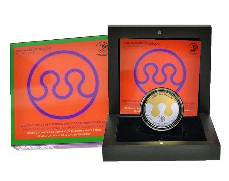 Portugal 2,50€ Jogos Olímpicos RIO 2016 - 2015 Prata/Ouro Proof