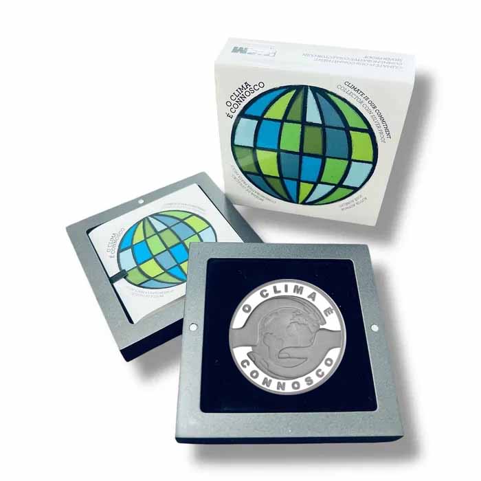 Portugal 2,50€ Alterações Climáticas 2015 Prata Proof