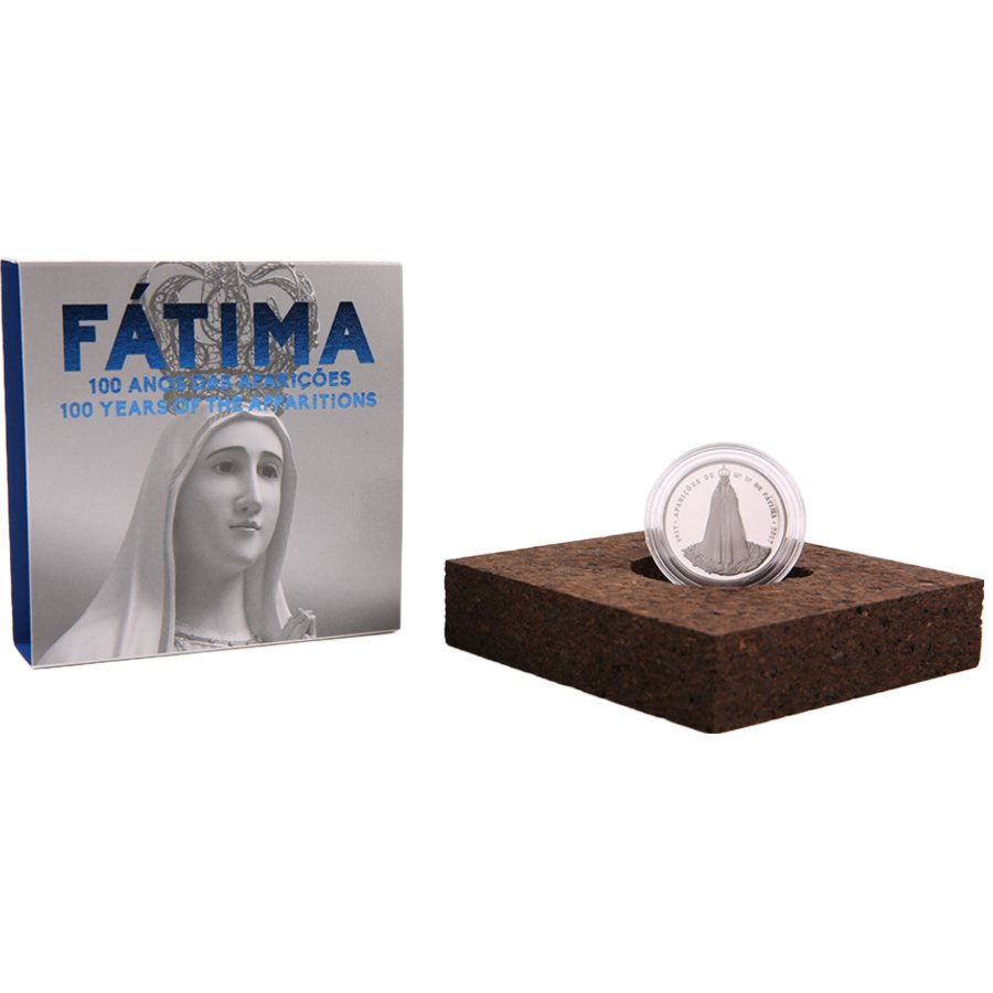 Portugal 2,50€ 100 anos Aparições de Fátima 2017 Prata Proof