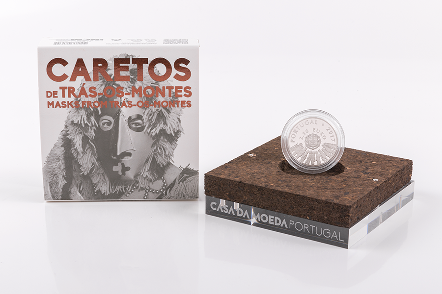 Portugal 2,50€ Caretos Trás-os-Montes 2017 Prata Proof