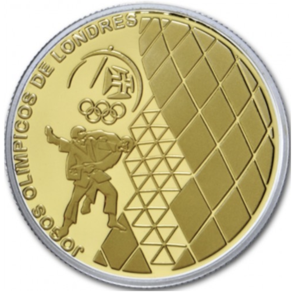 Portugal 2,50€ Jogos Olímpicos de Londres 2012 Prata/Ouro Proof