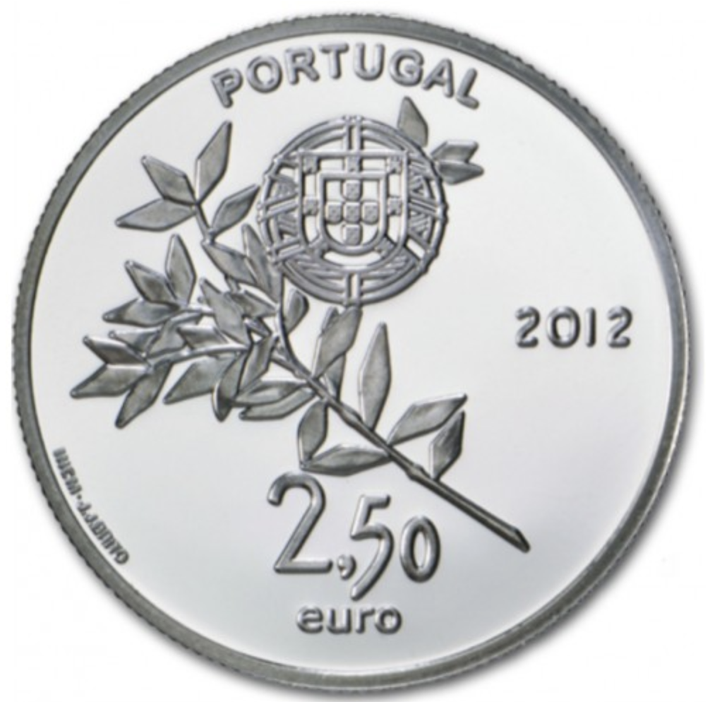 Portugal 2,50€ Jogos Olímpicos de Londres 2012 Prata/Ouro Proof