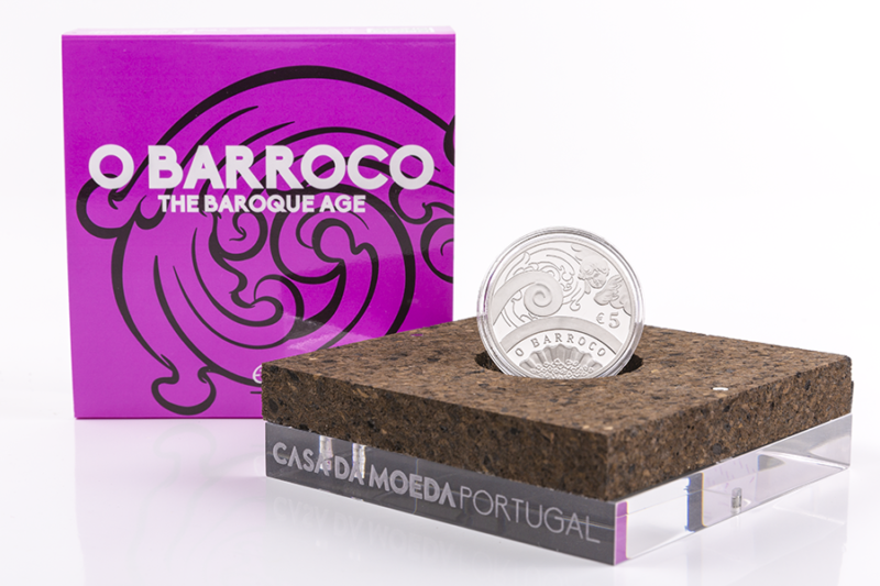 Portugal 5€ O Barroco Prata Proof 2018