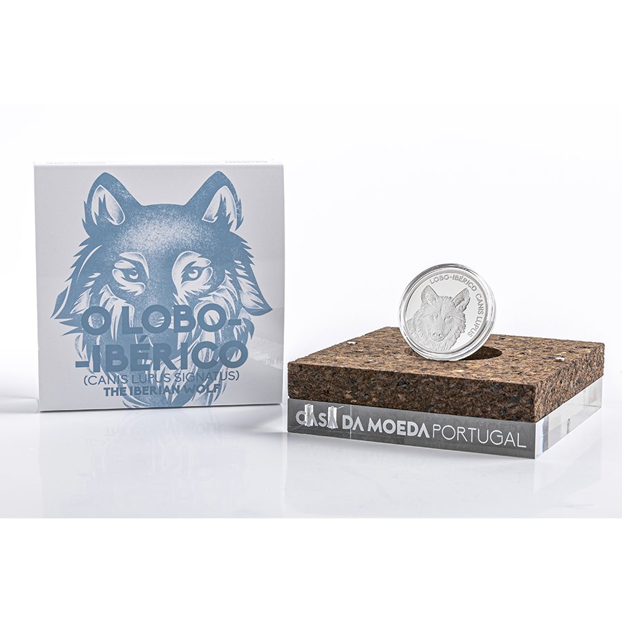 Portugal 5€ Lobo Ibérico Prata Proof 2019