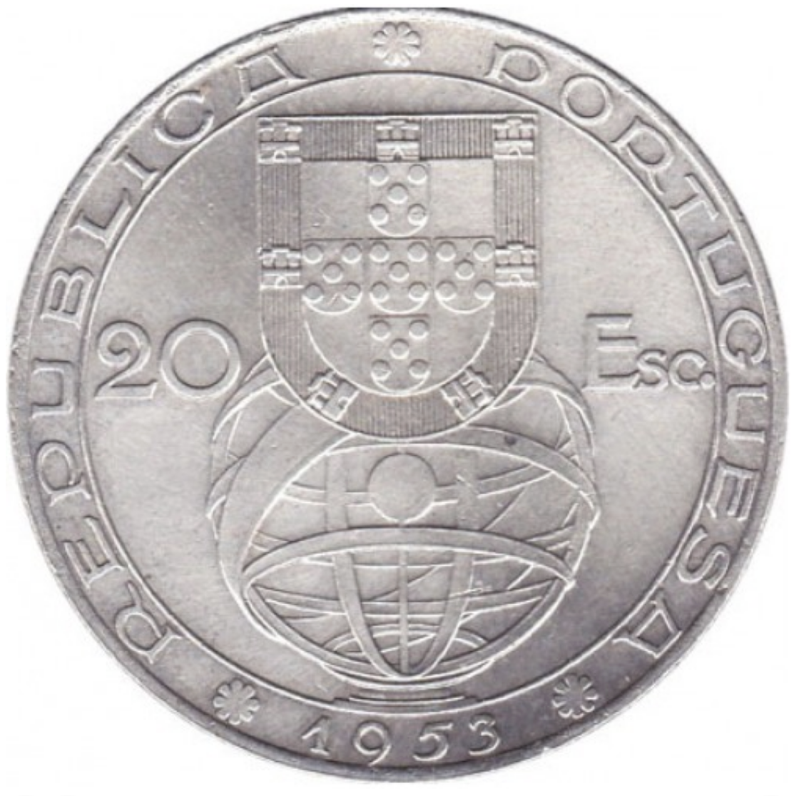 Portugal 20$00 Renovação Financiera 1953