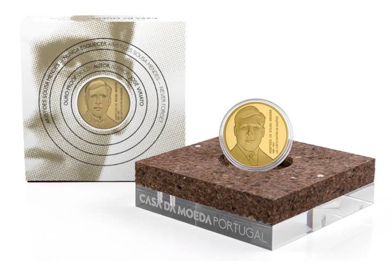 Portugal 5€ Aristides Sousa Mendes Ouro Proof 2021