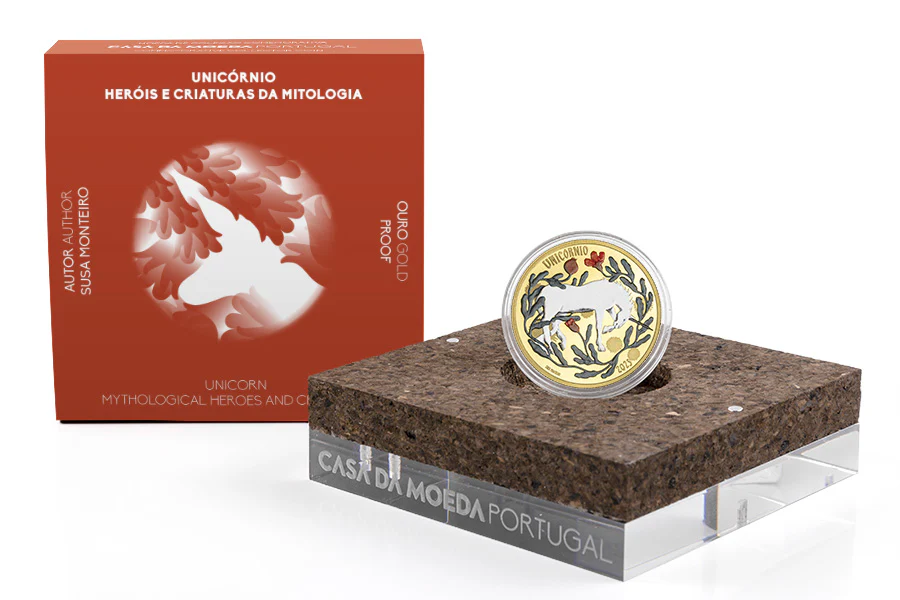 Portugal 5€ Unicórnio Ouro Proof 2023 