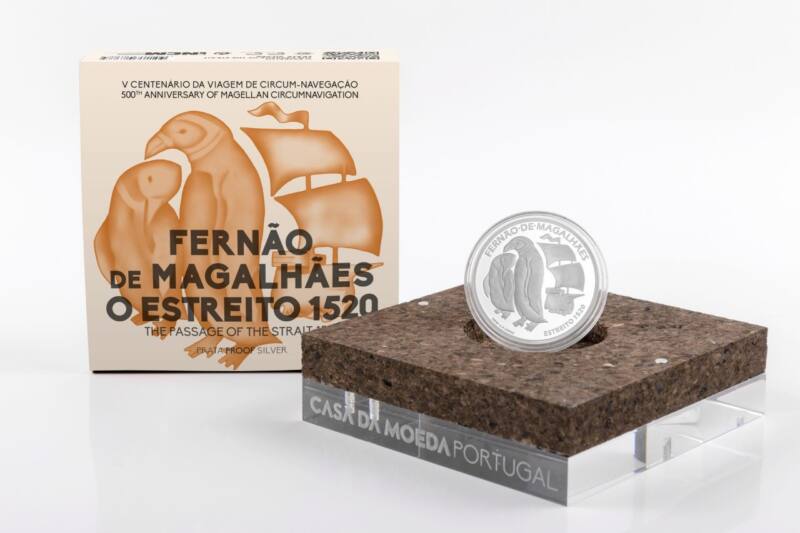 Portugal 7,50€ Fernão de Magalhães - Estreito Prata Proof 202