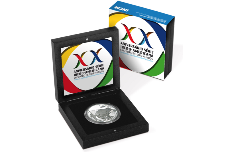 Portugal 10€ Série XX Ibero-Americana Prata Proof 2012