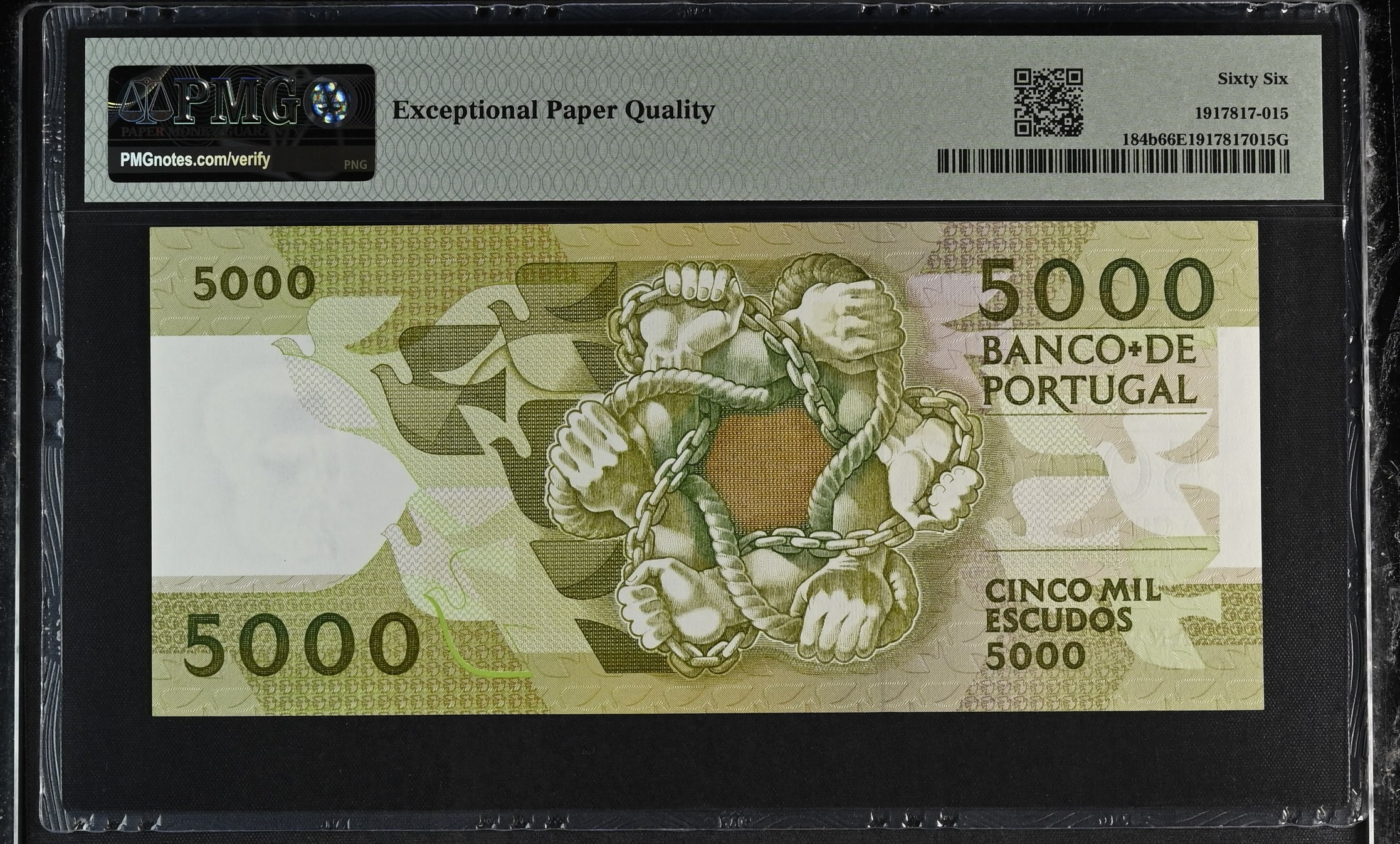 5.000 Escudos Antero Quental 06.07.1989 - PMG66