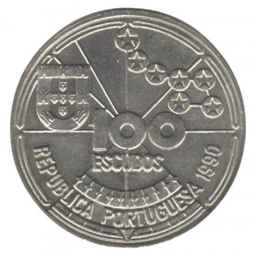 Portugal 100$00 Navegação Astronómica 1990