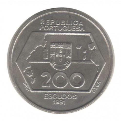 Portugal 200$00 - Navegações para Ocidente 1991