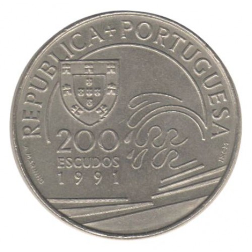 Portugal 200$00 Colombo e Portugal 1991
