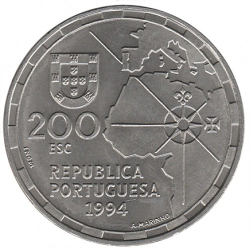Portugal 200$00 Partilha do Mundo 1994