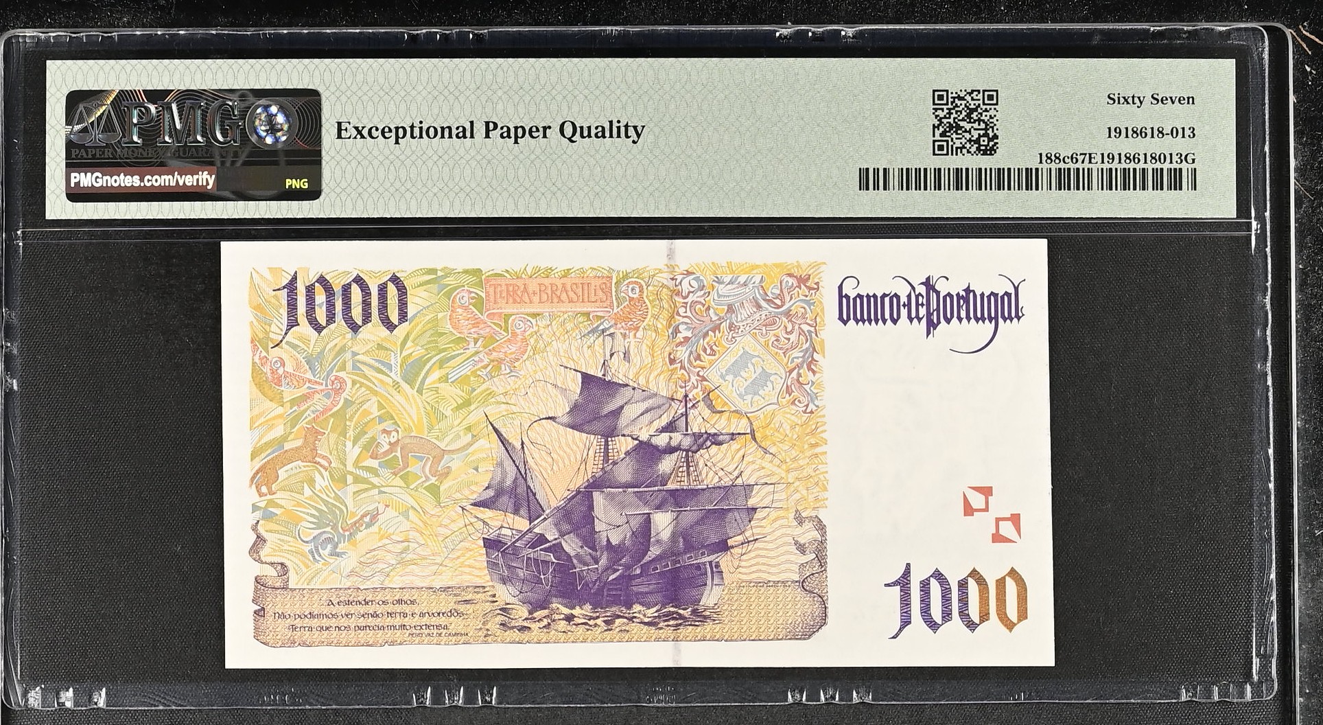 1.000 Escudos Pedro Álvares Cabral 12.03.1998 PMG67