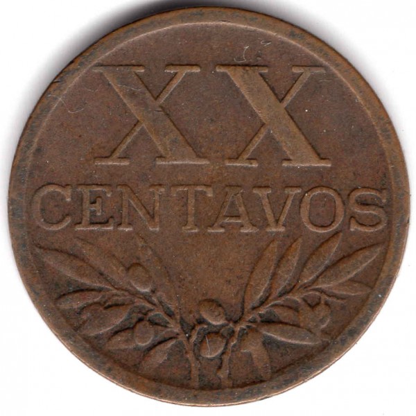 Portugal 20 Centavos 1943