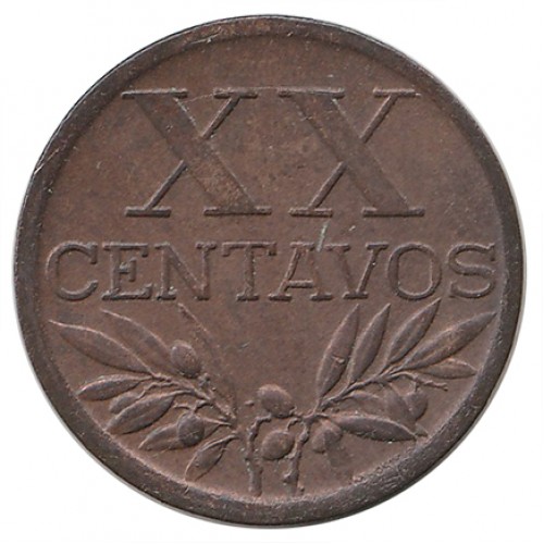 Portugal XX Centavos 1944