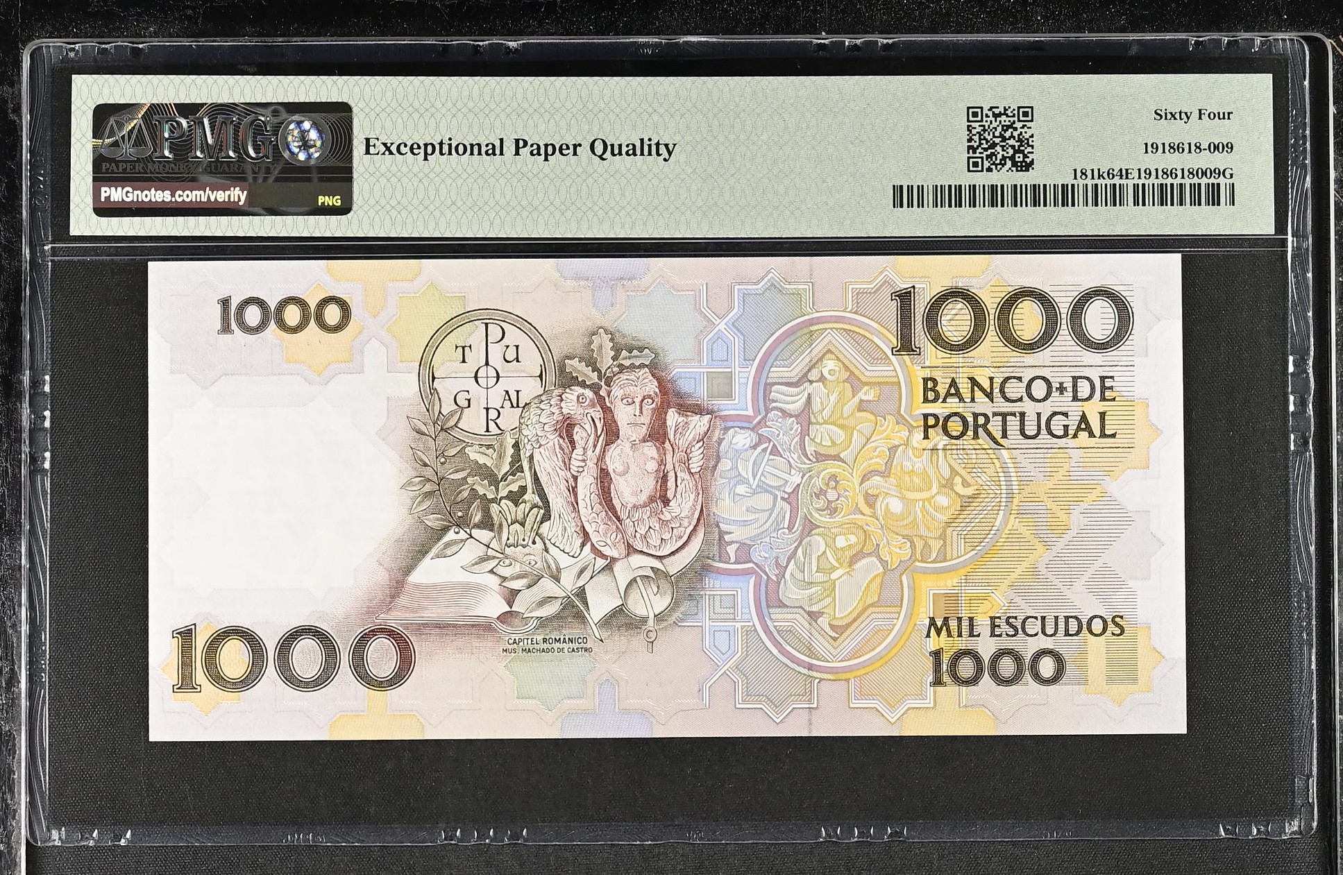 1.000 Escudos Teófilo Braga 03.03.1994 PMG64