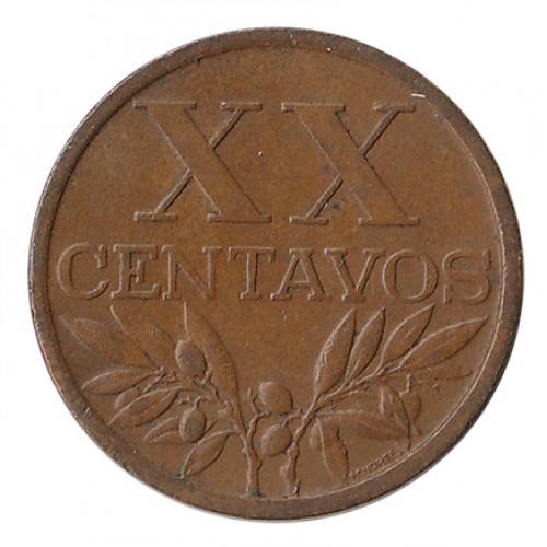 Portugal XX Centavos 1964