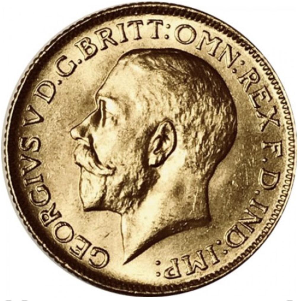 India Jorge V (Libra Sovereign) 1918 “I” Ouro