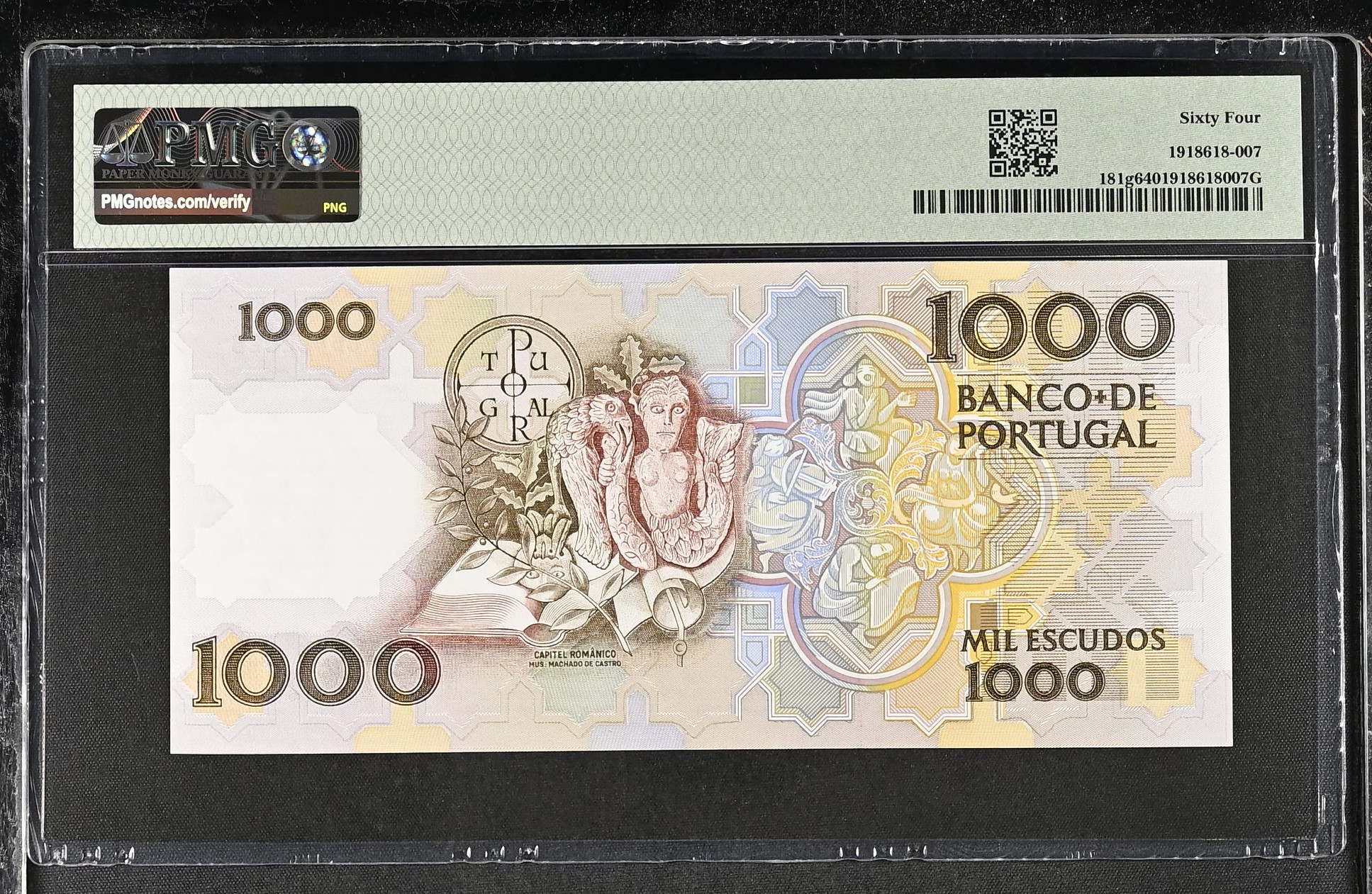 1.000 Escudos Teófilo Braga 26.07.1990 PMG64