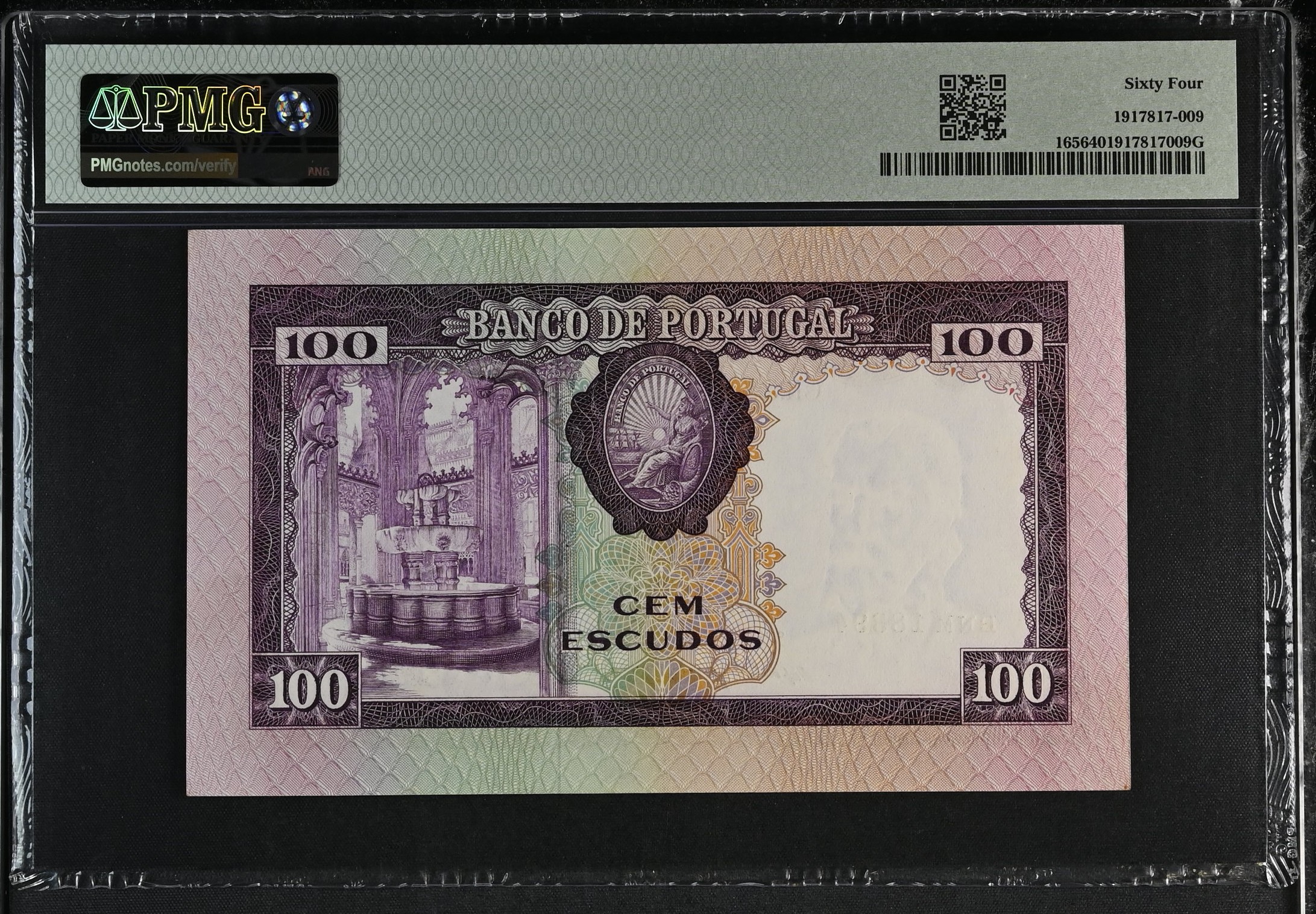100 Escudos Pedro Nunes 19.12.1961  PMG64