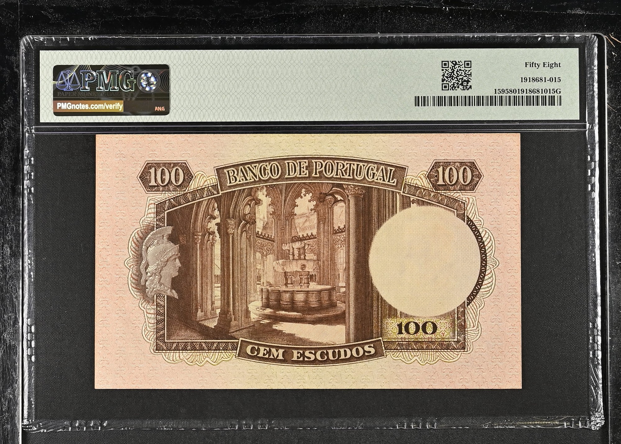 100 Escudos Pedro Nunes 28.10.1947 PMG58 