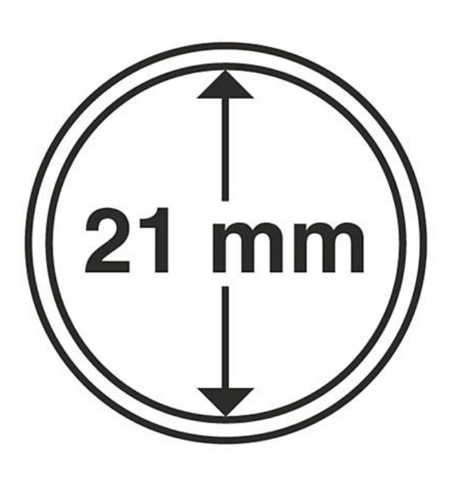10 Cápsulas para moedas 21mm