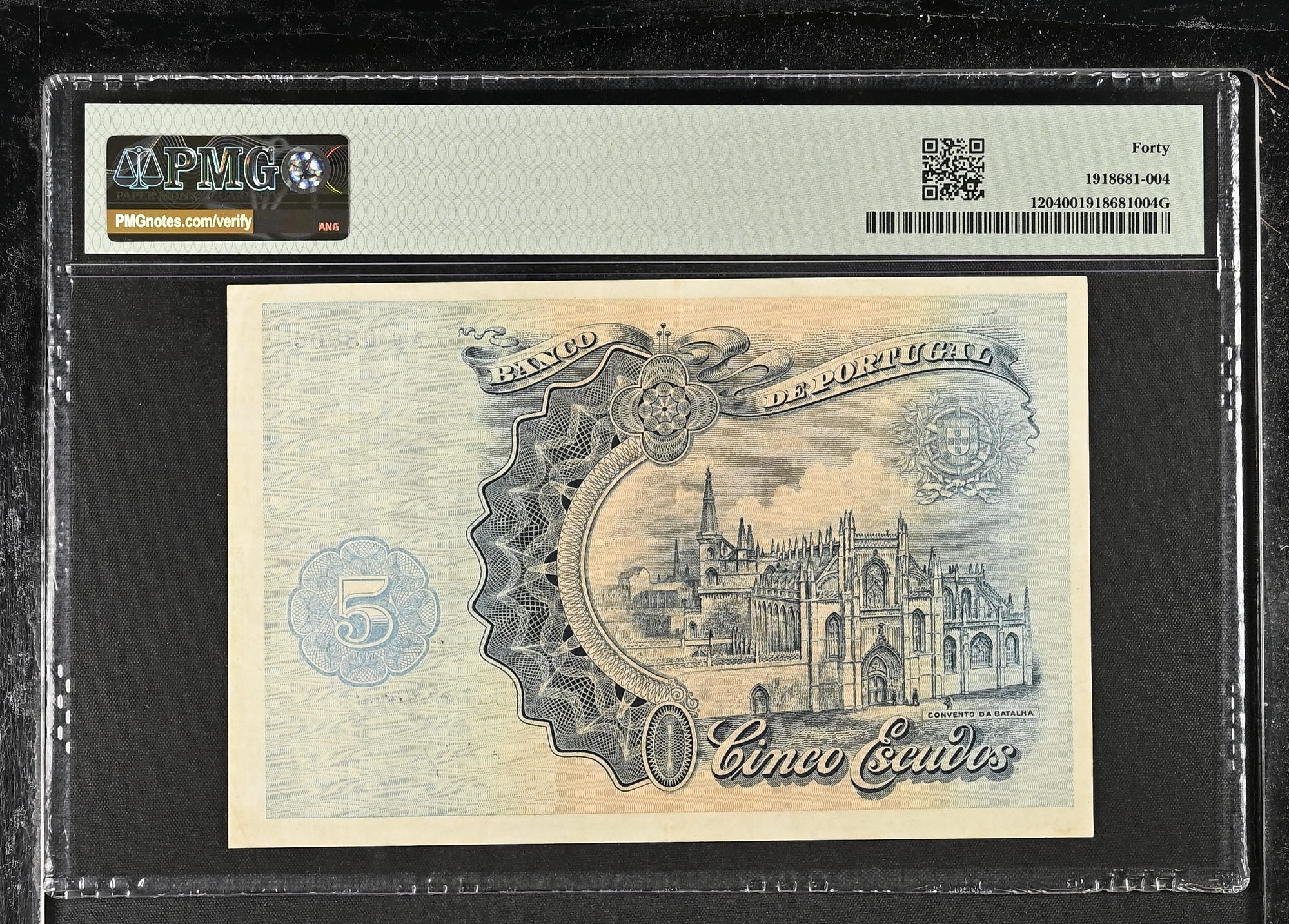 5 Escudos D. João das Regras 08.08.1922 PMG40